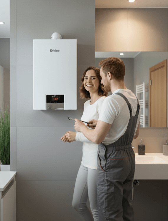 serwisant z kotly szczecin naprawia kociol vaillant